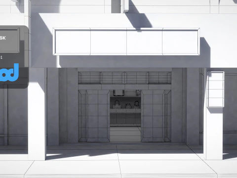 TW Street Handbag Shop 3D Model