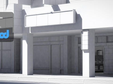 TW Street Handbag Shop 3D Model