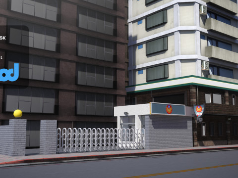 TW街警察局01 3D 模型