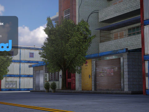 TW Industrial Road 0001 3D Model