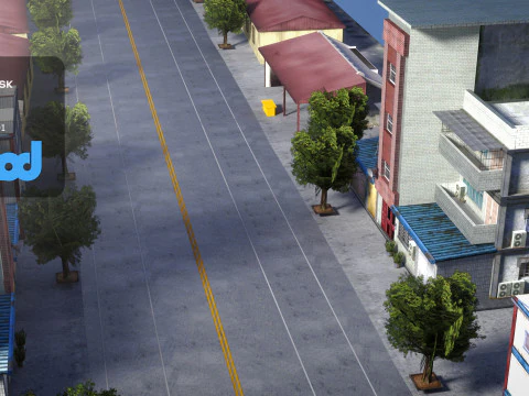 TW Industrial Road 0001 3D Model