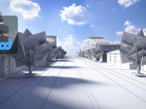 TW Industrial Road 0001 3D Model