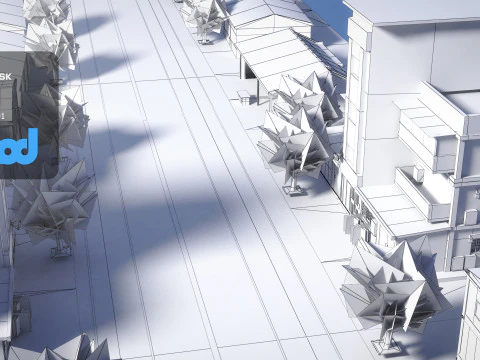 TW Industrial Road 0001 3D Model