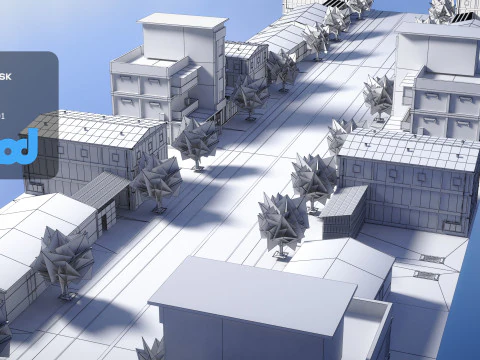 TW Industrial Road 0001 3D Model