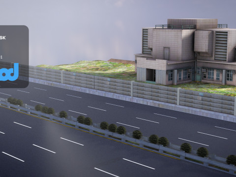 Tw Industrial Road 001 3D मॉडल