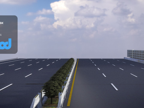 Tw Industrial Road 001 3D Model