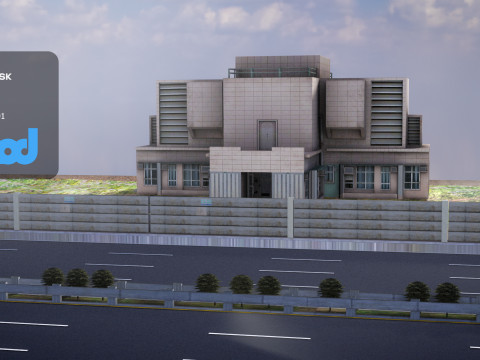 Tw Industrial Road 001 3D Model