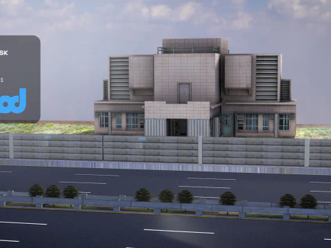 Tw Industrial Road 001 3D Model