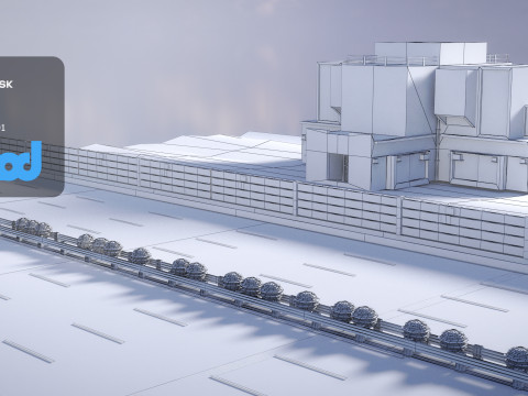 Tw Industrial Road 001 3D Model
