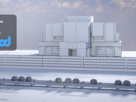 Tw Industrial Road 001 3D Model