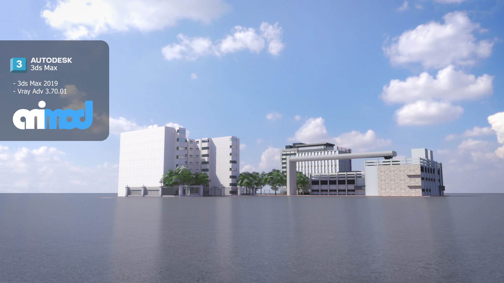 Tw Street Residential Area 3D Model .c4d .max .obj .3ds .fbx .stl .blend 