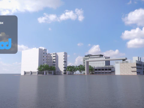 Tw Street Residential Area 3D Model