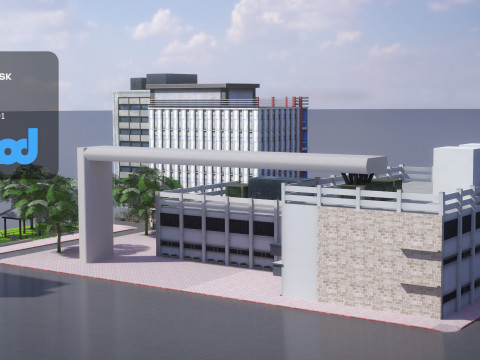 Tw Street Residential Area 3D Model