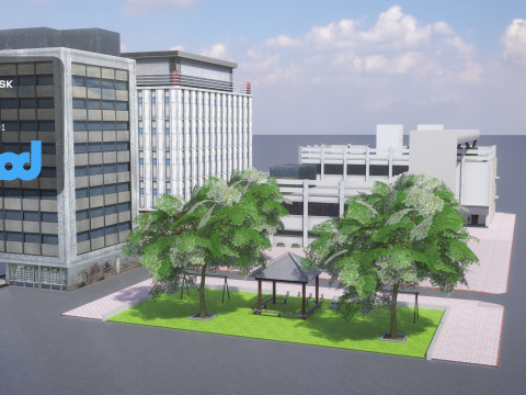 Tw Street Residential Area 3D Model