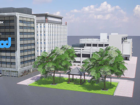 Tw Street Residential Area 3D Model