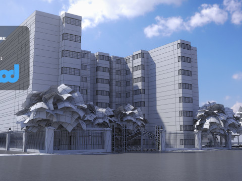 Tw Street Residential Area 3D Model