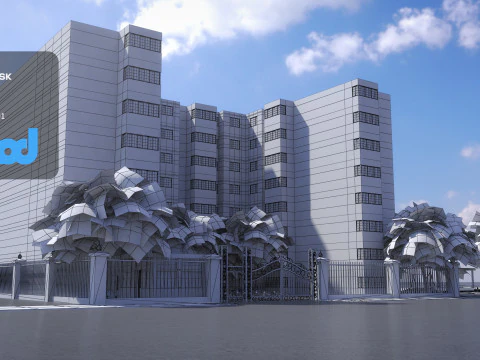 Tw Street Residential Area 3D Model