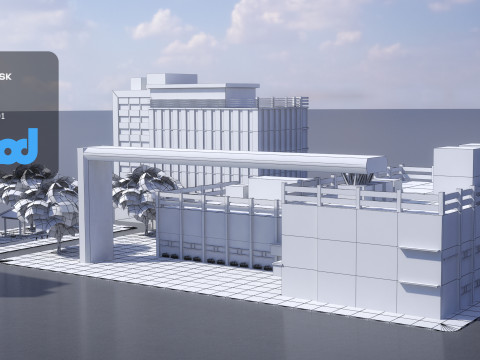 Tw Street Residential Area 3D Model