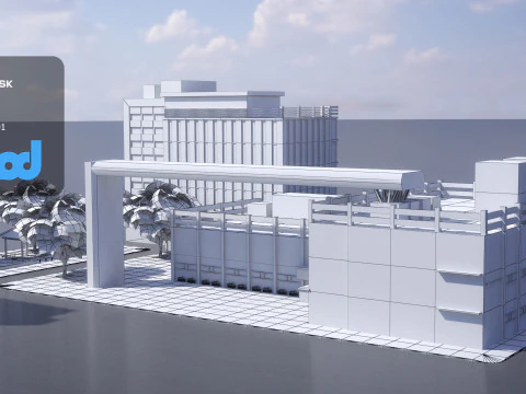 Tw Street Residential Area 3D Model