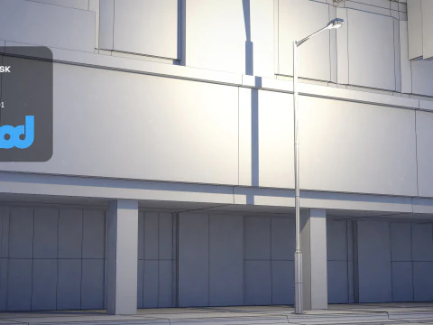 Tw Street Night 3D Model