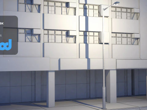 Tw Street Night 3D Model
