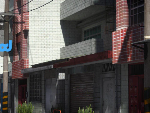 TWストリート004 3Dモデル