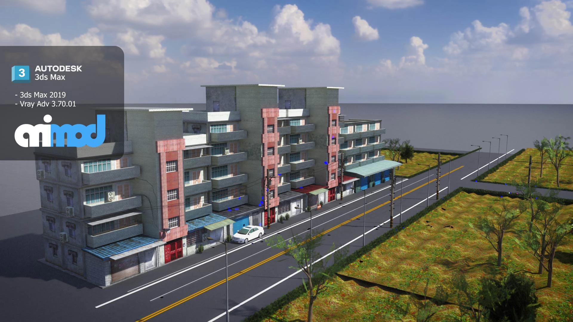 TWストリート010 3Dモデル .c4d .max .obj .3ds .fbx .stl .blend 