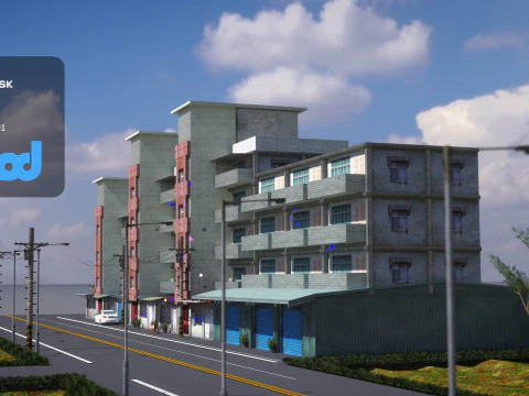 TWストリート010 3Dモデル