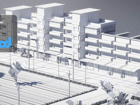 TWストリート010 3Dモデル