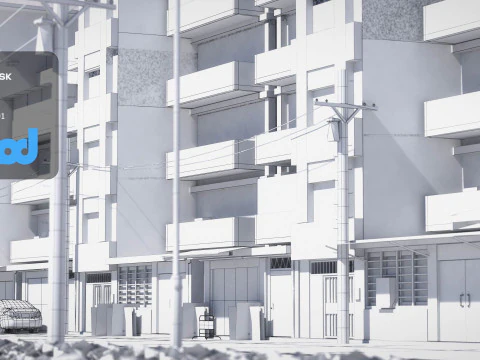 TWストリート010 3Dモデル