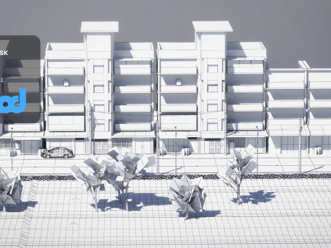 TWストリート010 3Dモデル