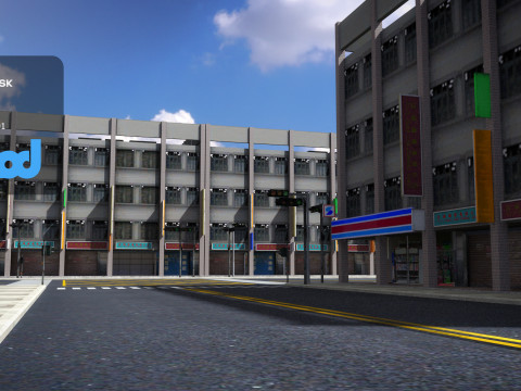 Tw Street Parking 01 3D 모델