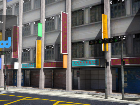 Tw Street Parking 01 3D 모델