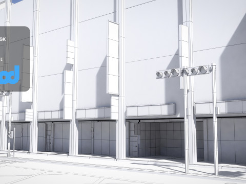 Tw Street Parking 01 3D 모델