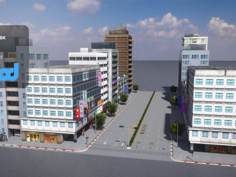 Parter przy ulicy TW Model 3D