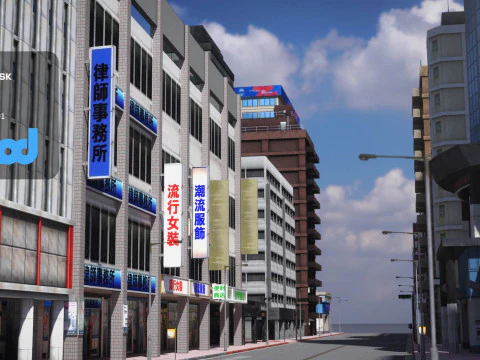 TW Street Building Lobby 3D Model