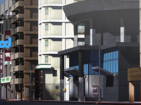 TW Street Building Lobby 3D Model