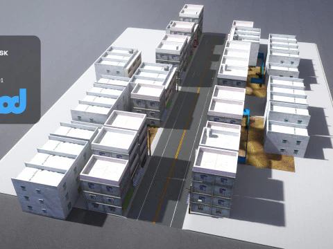 Ruang Tamu Jalan TW 02 Model 3D