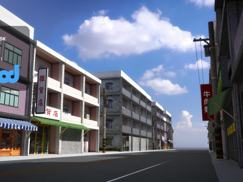 TW Street Livingroom 02 3D Model