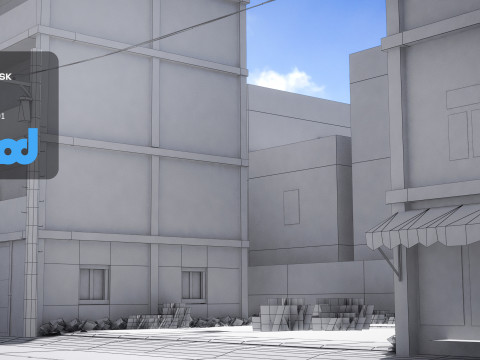 TW Street Livingroom 02 3D Model