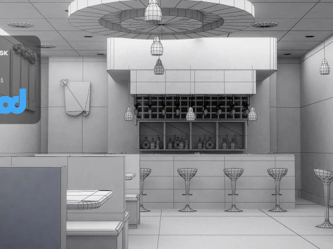 TW Street Bar 3D Model