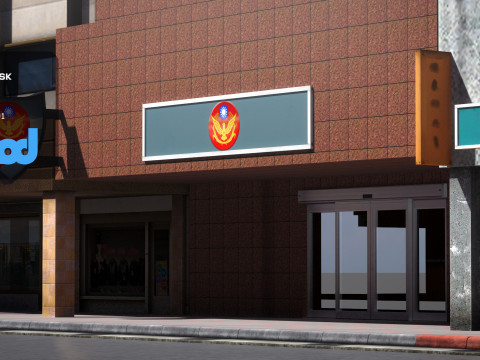 TW Street Police Station 02 3Dモデル