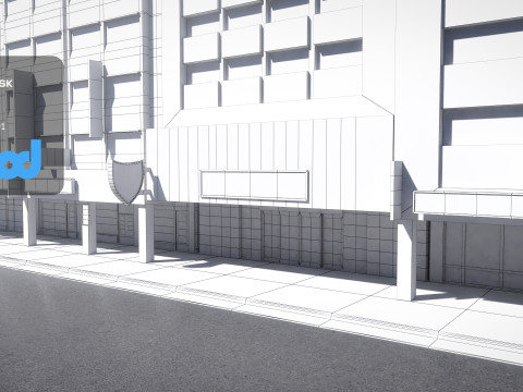 TW Street Police Station 02 3Dモデル