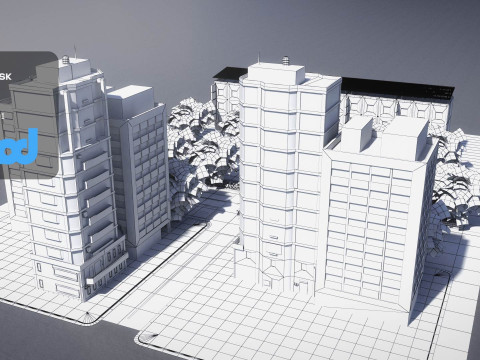 TW Street 12 Lanes 3D Model