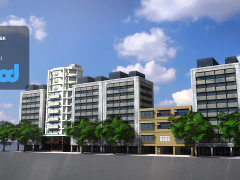 Tw Street 2F Livingroom 3D Model