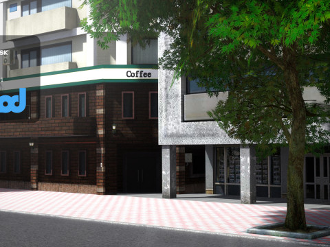 Tw Street 2F Livingroom 3D 模型