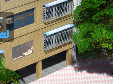 Tw Street 2F Livingroom 3D 模型