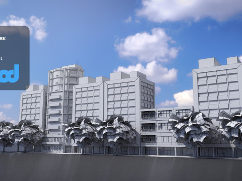 Tw Street 2F Livingroom 3D 模型