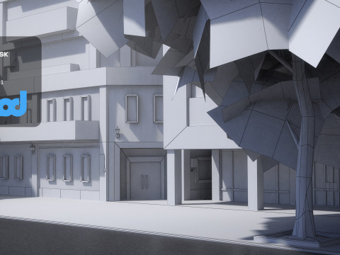 Tw Street 2F Livingroom 3D 模型