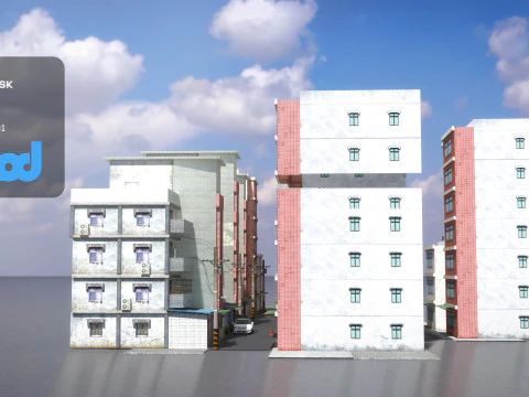 Tw Street Alley 3D Model